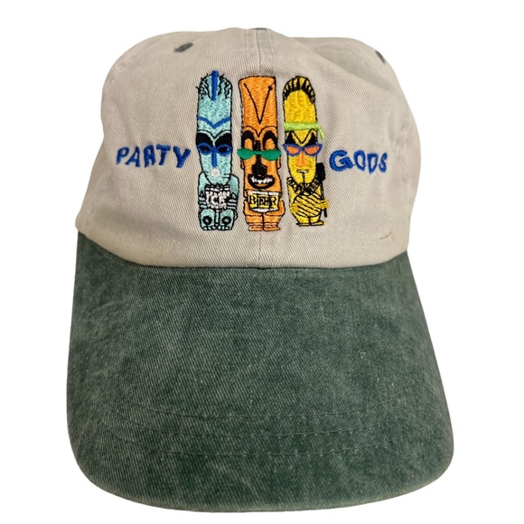 Vintage Other - Vintage "Party Gods" Tiki God Totem Slideback Cap Hat | Unisex Men or Women's